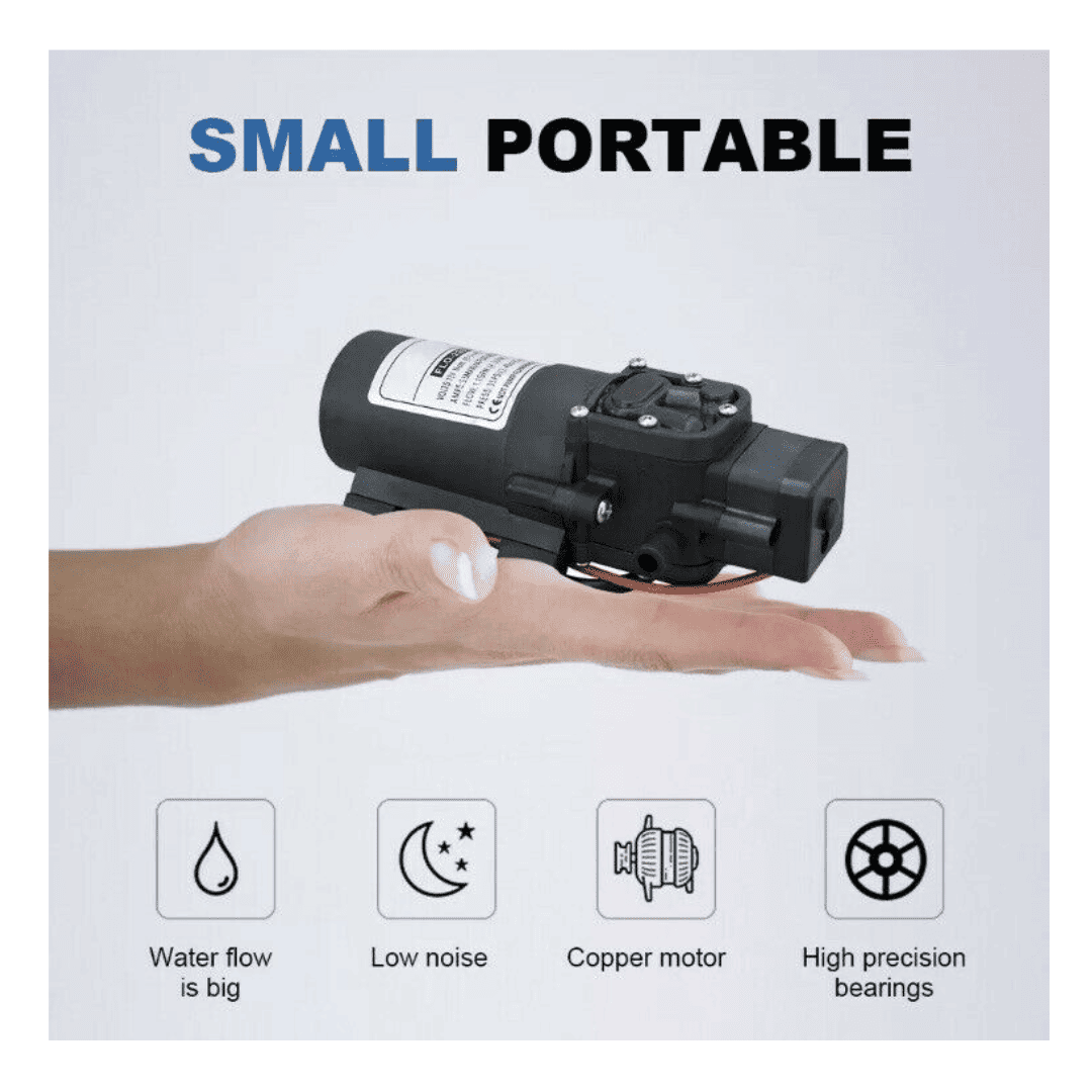 12V Self Priming Water Pump Kit (Includes Tap + 5m pipe) — image 6