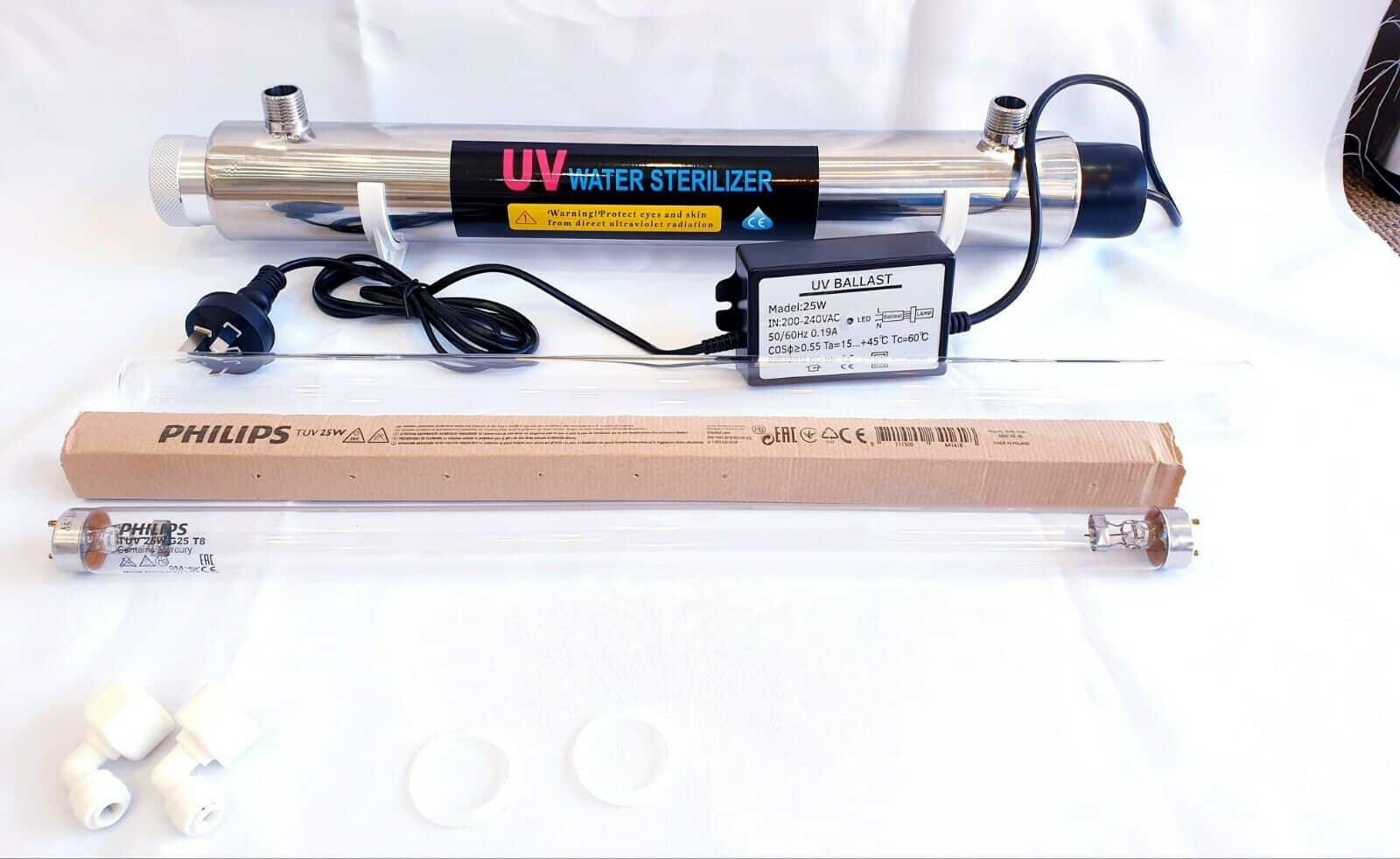 UV Water Filter | Ultraviolet Sterilisation | 1500LPH | 25W
