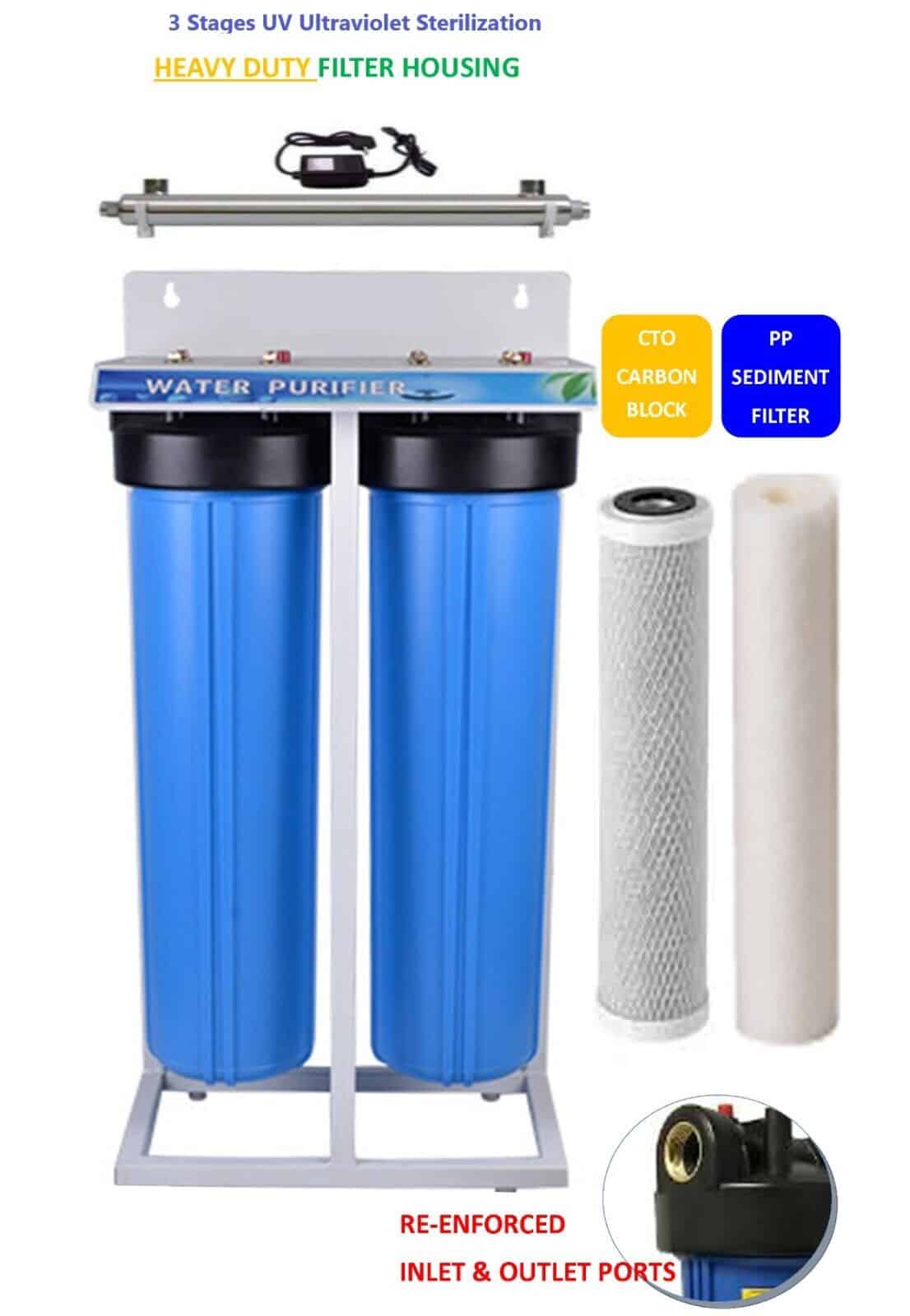 Big Blue Whole House Water Filter and UV Ultraviolet Sterilization...