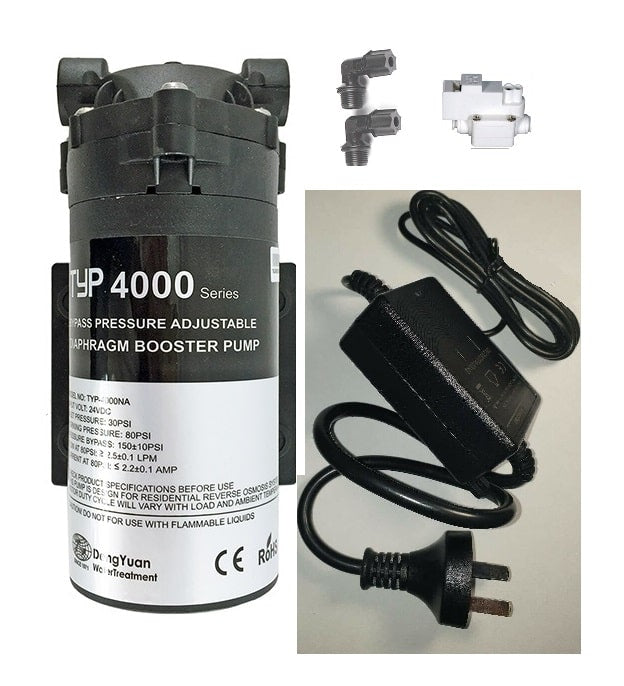 TYP 4000 Bypass Pressure Adjustable Diaphragm Booster Pump 24 VDC/4...