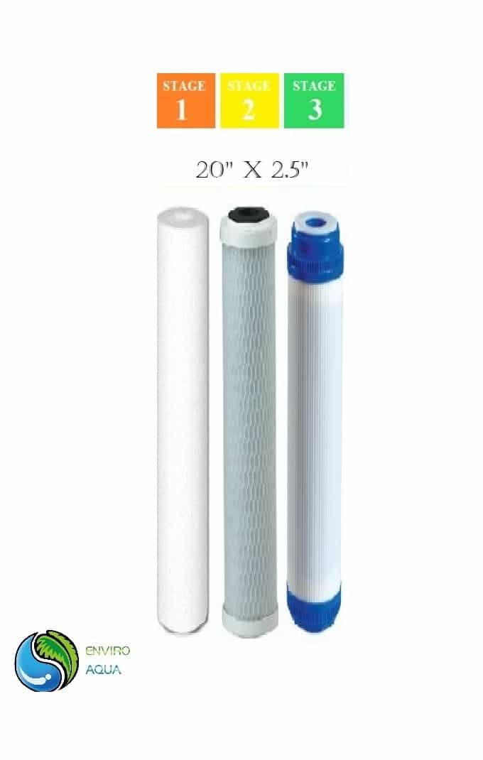 20" x 2.5" Whole House Water Filter Replacement sediment, carbon, G...