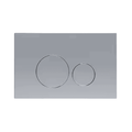 In-Wall Dual Flush Toilet Button Faceplate – Circular Design in Bla...