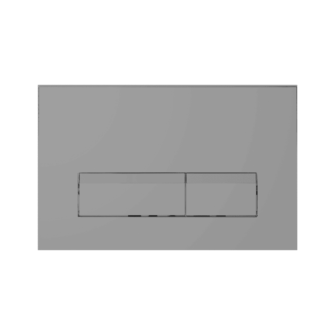 In-Wall Dual Flush Toilet Button Faceplate – Rectangular Design in...
