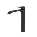Tall 29cm Round Basin Mixer Tap in Matte Black or Polished Chrome
