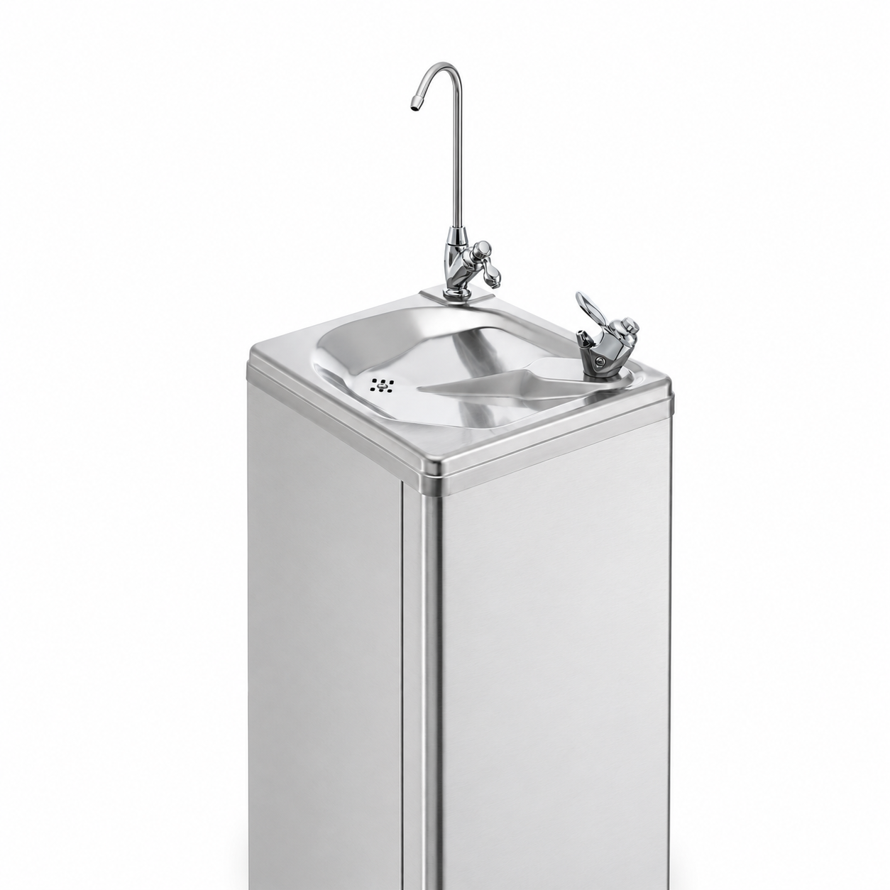 Commercial Water Bubbler | Stainless Steel | Square | WaterMark