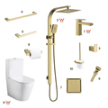 Complete Bathroom Package 1G | Brushed Gold | Watermark Certified