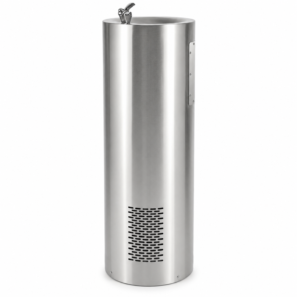 Commercial Water Bubbler | Stainless Steel | Round
