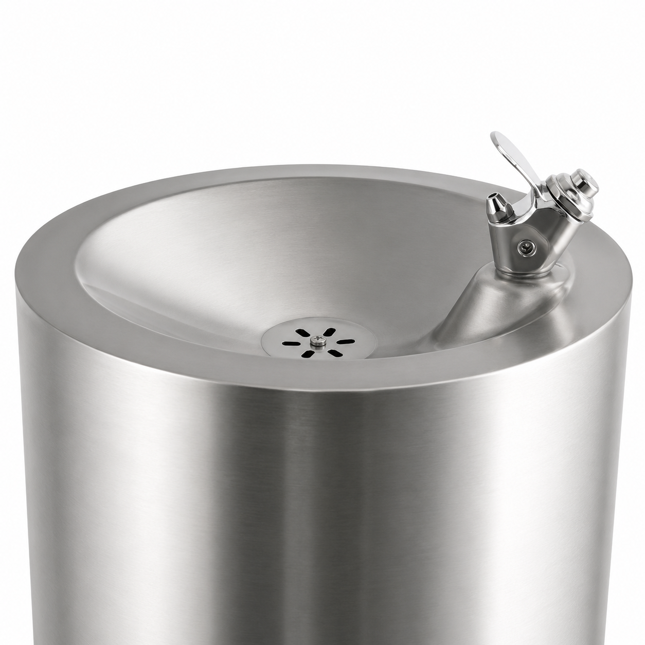 Commercial Water Bubbler | Stainless Steel | Round