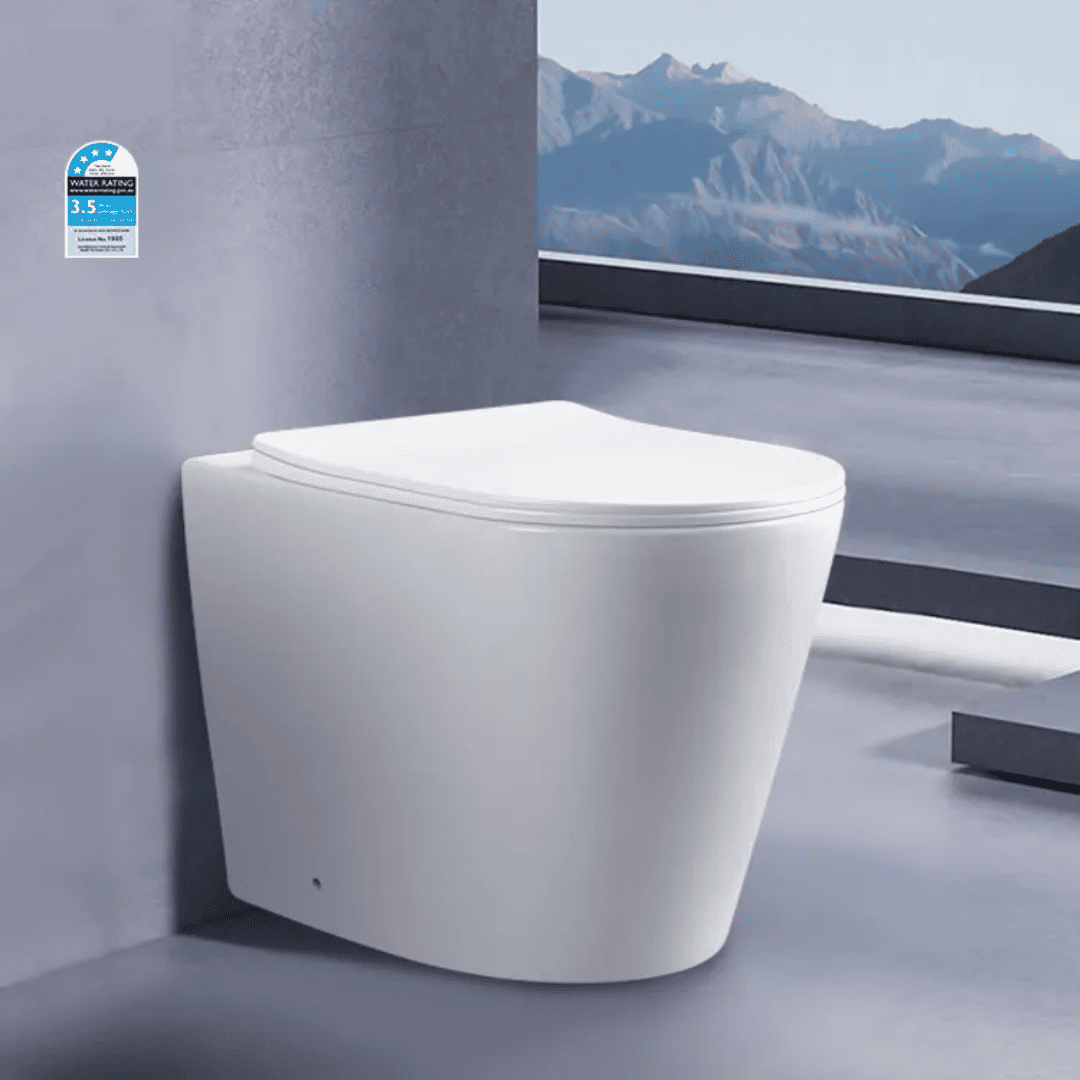 In Wall Concealed Cistern Toilet Rimless floor mount Pan chrome but... — image 7