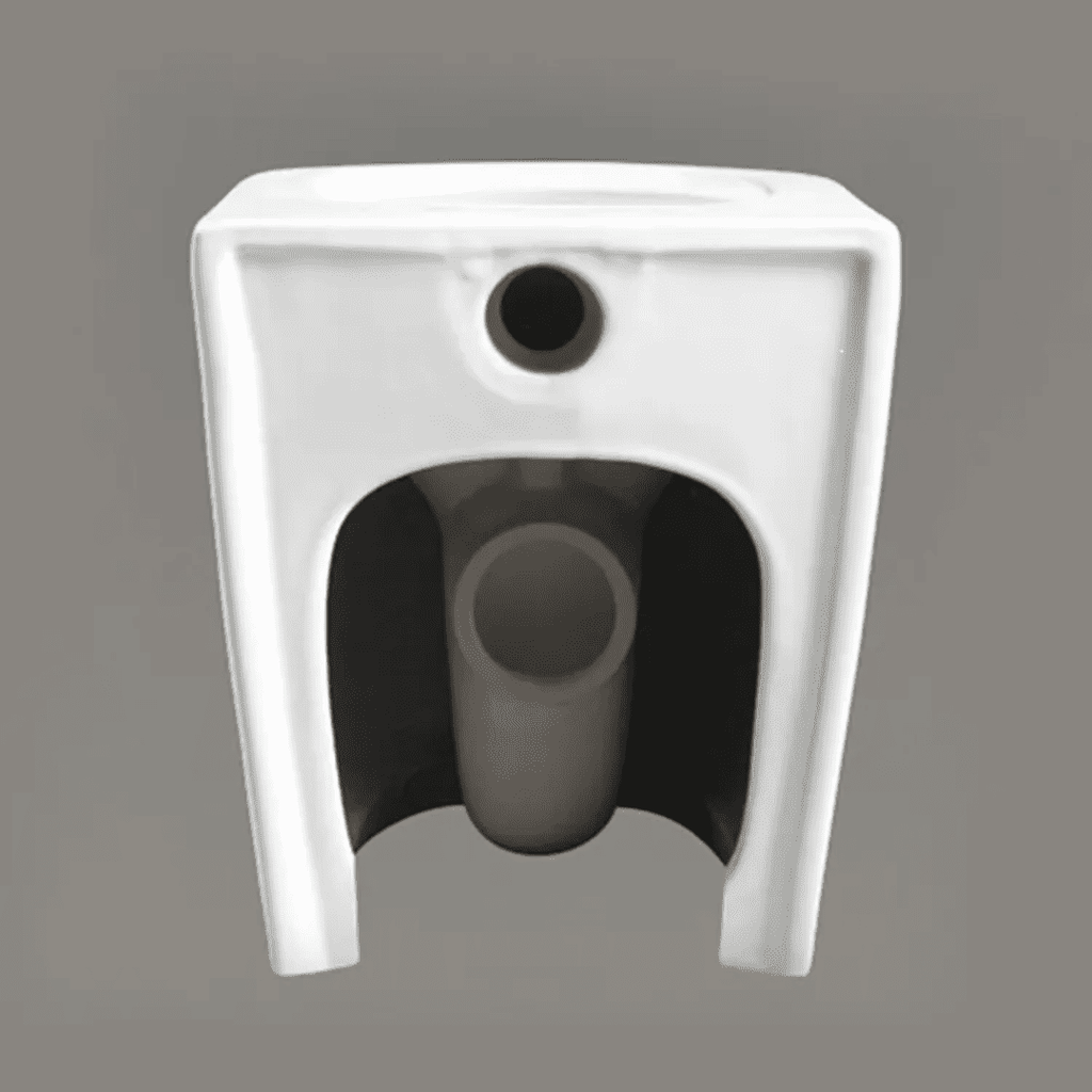 In Wall Concealed Cistern Toilet Rimless floor mount Pan chrome but... — image 5