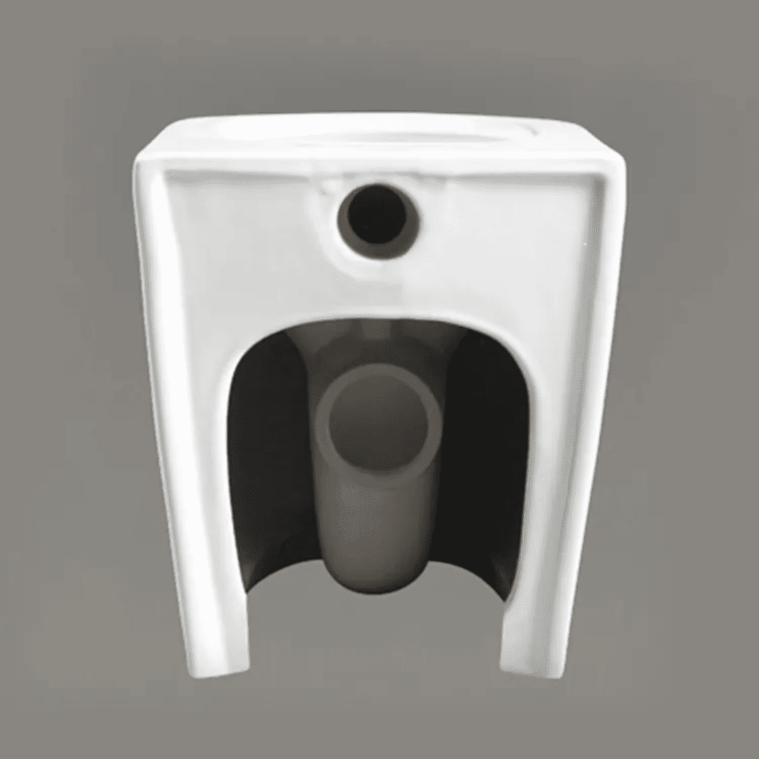 In Wall Concealed Cistern Toilet Rimless floor mount Pan chrome but... — image 5