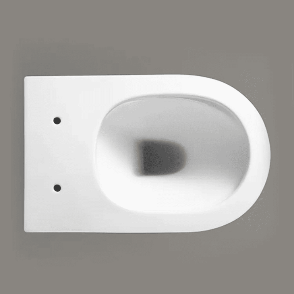 In Wall Concealed Cistern Toilet Rimless floor mount Pan chrome but... — image 3