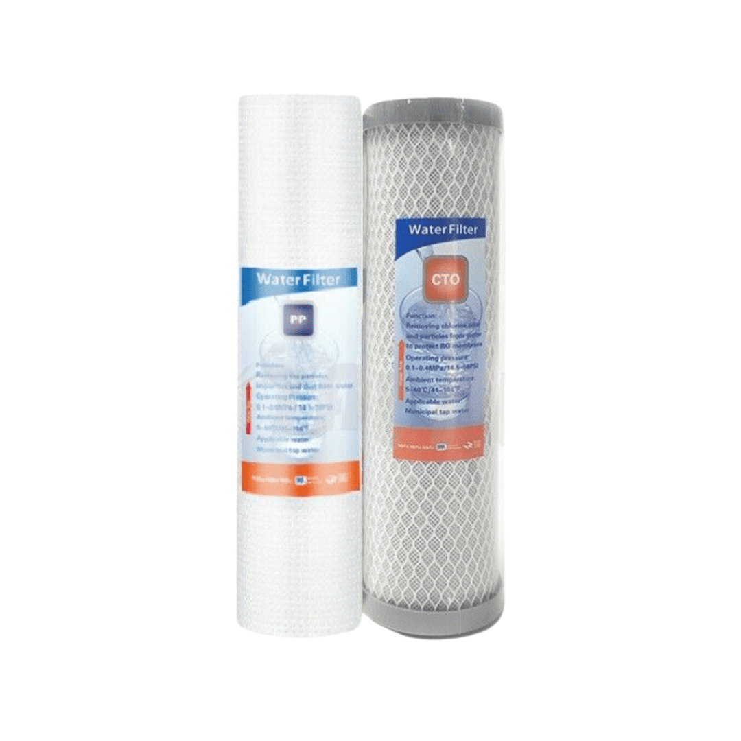 Premium Pair of Water Filter Cartridges - Carbon & Sediment - 10''...
