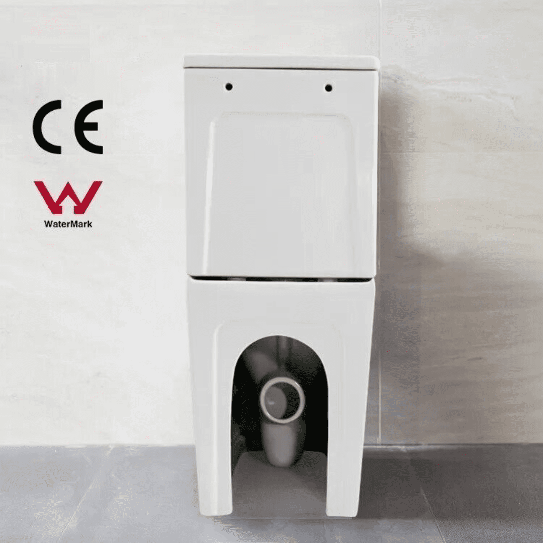 Rimless Watermark Wash Down Toilet | Soft Close Seat | WELS Rated — image 3