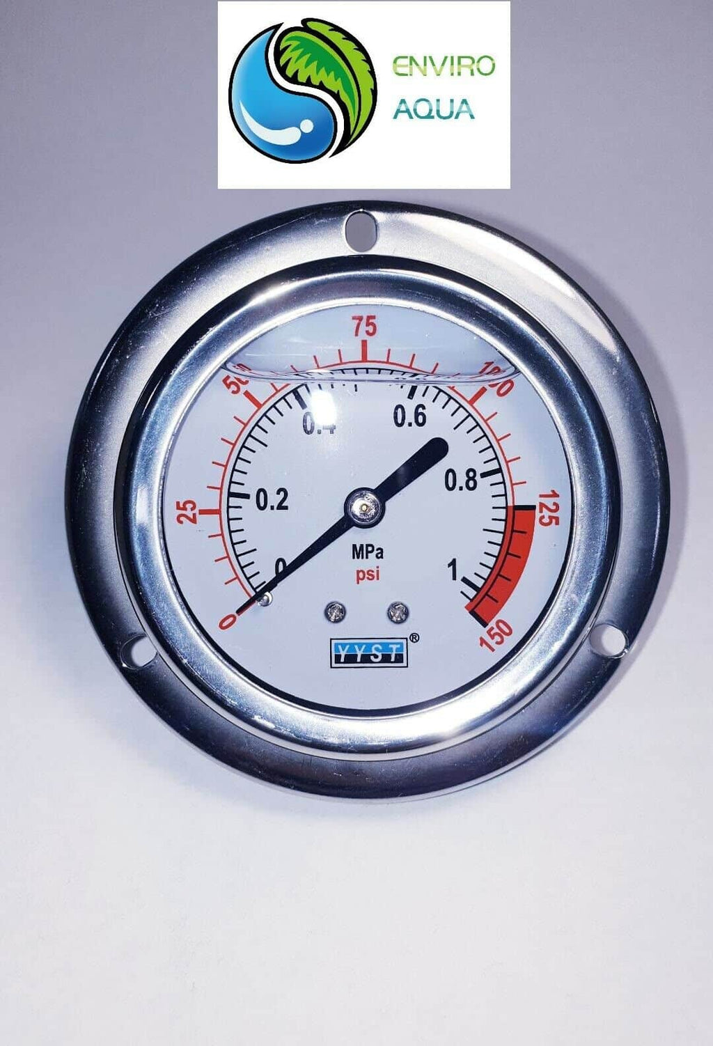 Water and Air Pressure Oil Gauge New 1/4" Brass BSPT Thread 60 / 15... — image 2