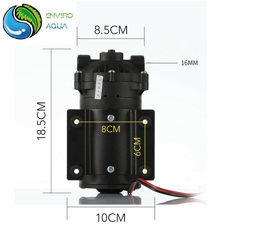 RO Water Filter 24v DC Diaphragm Pump Reverse Osmosis Pressure Boos... — image 3