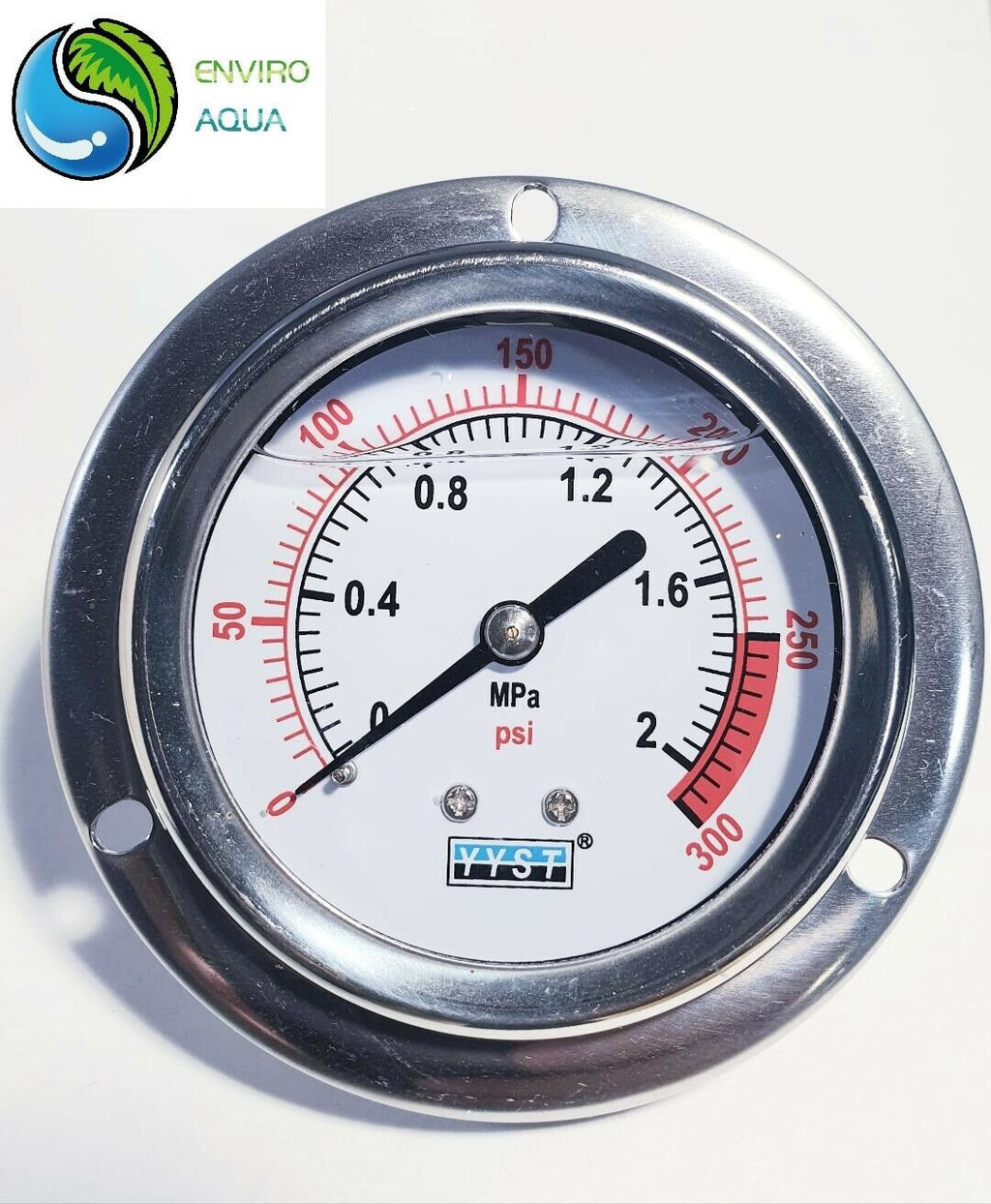 Water and Air Pressure Oil Gauge New 1/4" Brass BSPT Thread 60 / 15... — image 3