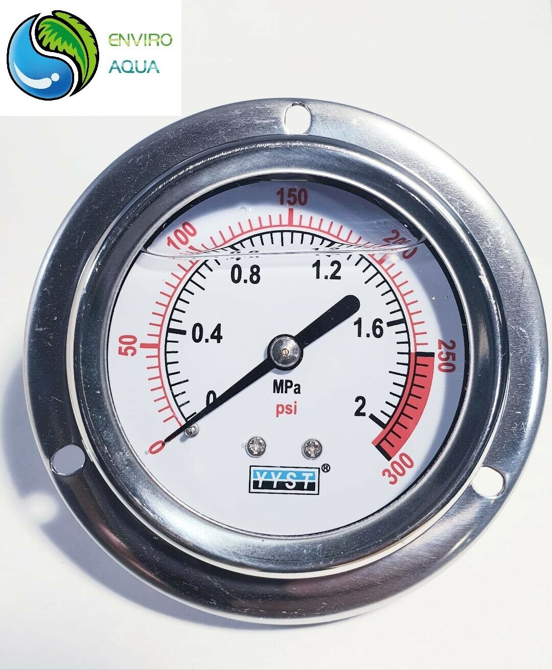 Water and Air Pressure Oil Gauge New 1/4" Brass BSPT Thread 60 / 15... — image 3