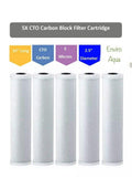5 x Premium quality CTO Carbon Cartridges 10" x 2.5"
