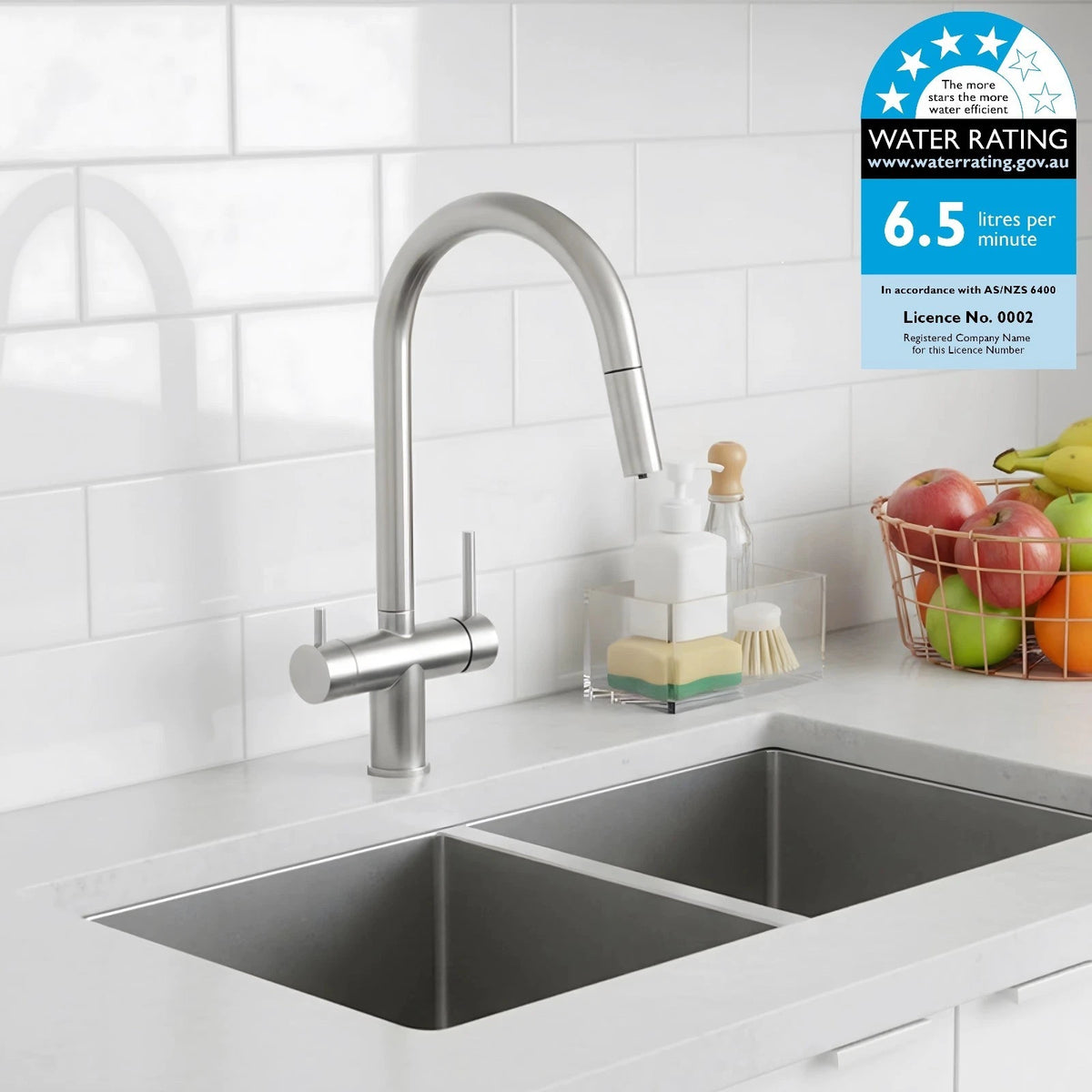 Sembowell Pull Out 3Way Kitchen Mixer WELS Rated + Watermark Certified | AUS