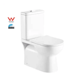 Back to Wall Rimless Dual Flush Ceramic Toilet Suite Soft Close Sea...