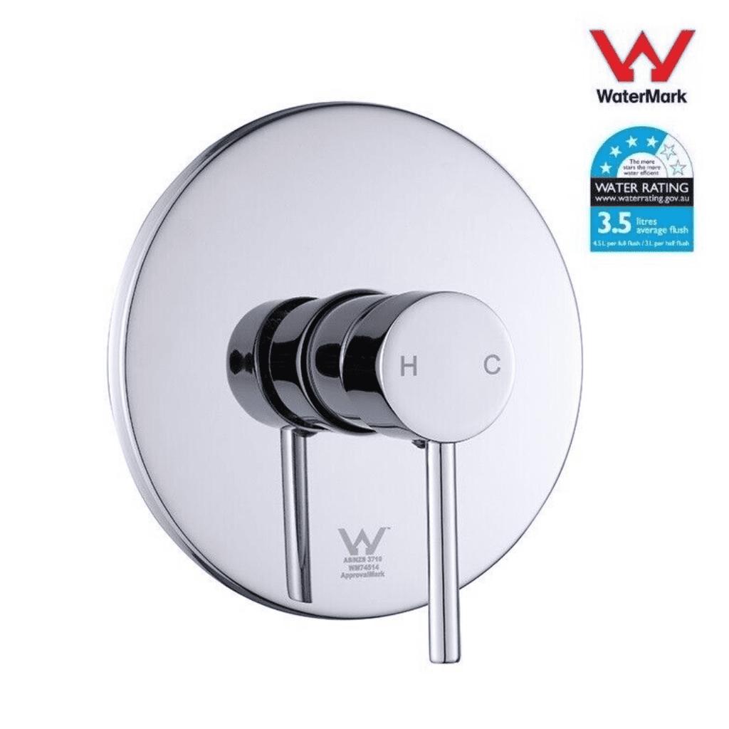 Bathroom Wall Basin Sink Shower Mixer Tap Faucet Round Chrome Bath...